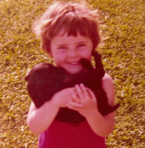 Mai 1974 avec Diane le cocker